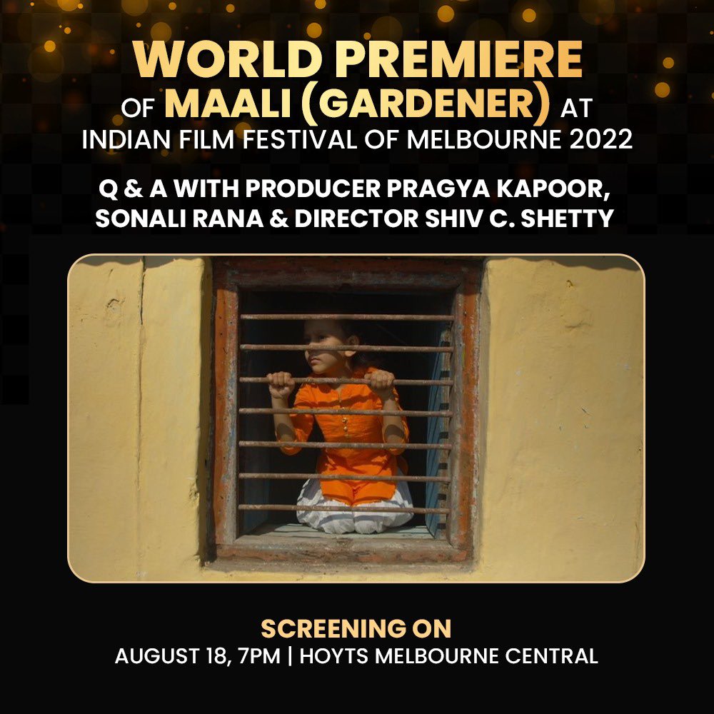 You are invited to the WORLD PREMIERE OF MAALI (GARDENER) Maali (Gardener) makes a statement on sustainability and climate change! Tulsi lives amidst nature in the mountains with her grandfather Basant, treating nature as their companion. When Tulsi befriends