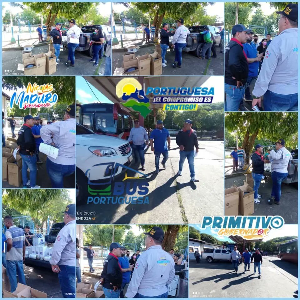 Recibiendo el equipamientos para activar el plan de recuperación de unidades 2022, vamos por más y mejor servicio al pueblo 
<a href="/PrimitivoPsuv/">Antonio Primitivo Cedeño</a> 
<a href="/rvaraguayan/">Ramón Celestino Velásquez Araguayán</a>
#portuguesaorganizauneysuma