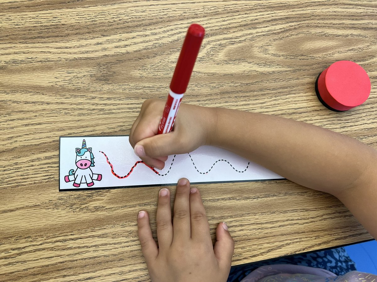 Wolfman1st's tweet photo. Gear Up Tubs this week are helping to build our finger muscles. We’re hole punching shapes, tracing lines, exploring pokey pins and play doh, of course! ☝🏻💪🏻✏️ https://t.co/Ts8D5mSYpq