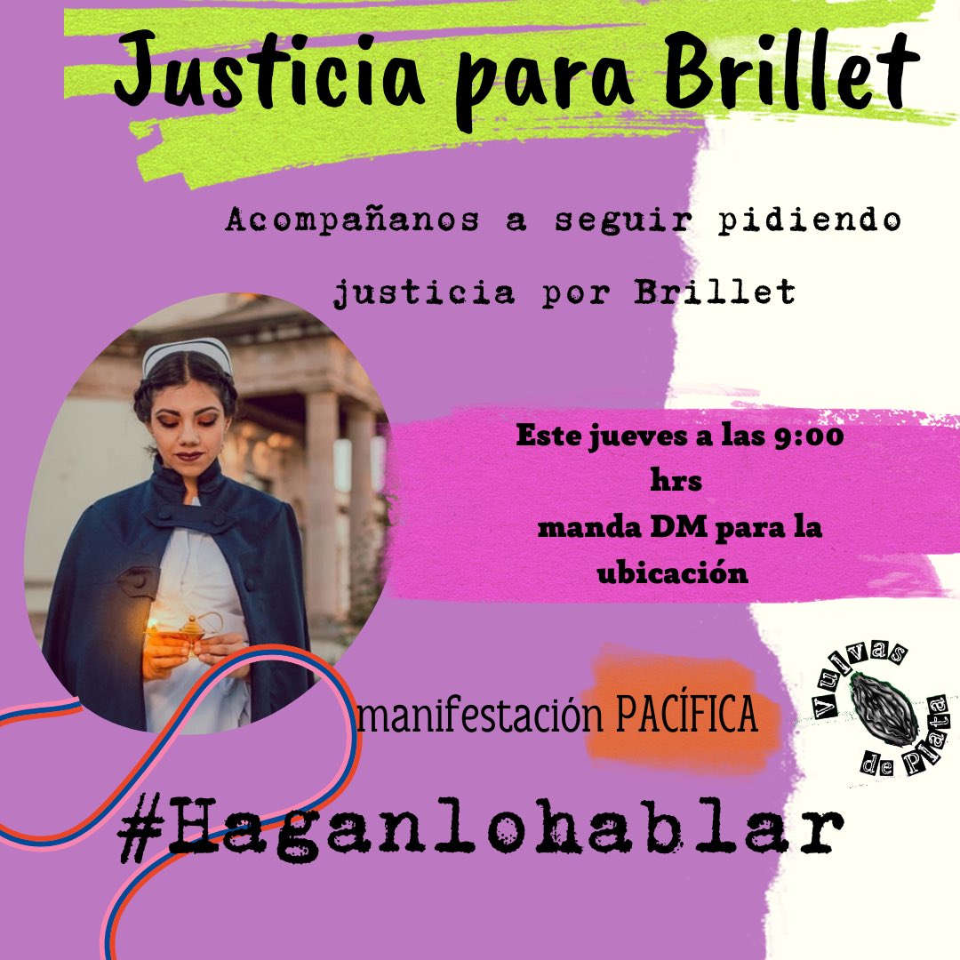vulvasfres's tweet photo. Sigamos pidiendo justicia por Brillet, acompáñanos #justiciaparaBrillet
#haganlohablar https://t.co/hcr5PPq96k