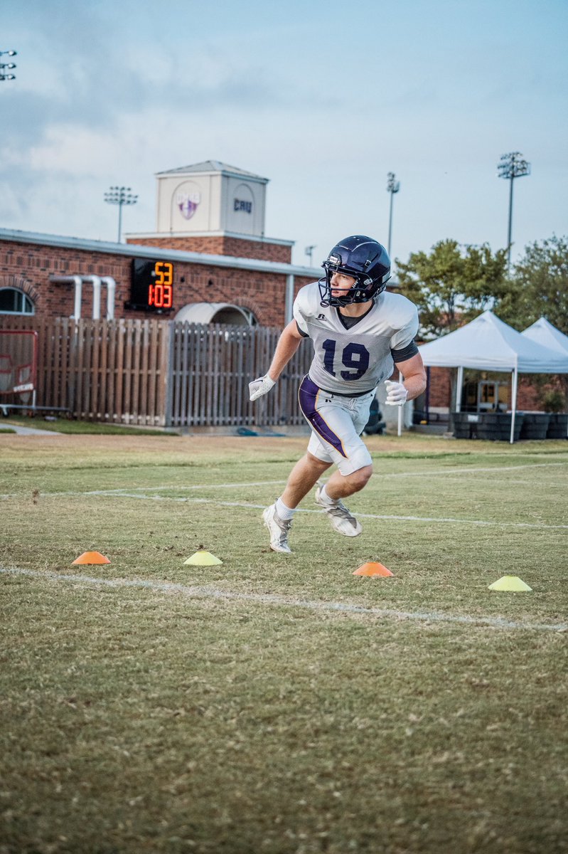 CruFootball's tweet photo. first day of pads 🤩

#gocru #stac22 https://t.co/ERmRmahgue