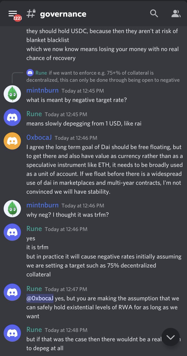 ameensol's tweet photo. IMO RAI has already accomplished about 25% of its mission

exhibit A: RAI ran the controlled floating peg experiment in prod, now it is glorified R&amp;D for @MakerDAO and @RuneKek is using RAI as a potential path forward for DAI

you're welcome 🤗

https://t.co/qgRiZTVBsr https://t.co/3Unr0hKqrw