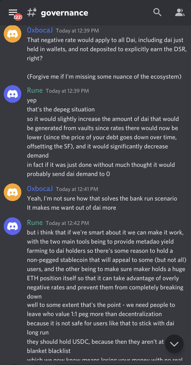 ameensol's tweet photo. IMO RAI has already accomplished about 25% of its mission

exhibit A: RAI ran the controlled floating peg experiment in prod, now it is glorified R&amp;D for @MakerDAO and @RuneKek is using RAI as a potential path forward for DAI

you're welcome 🤗

https://t.co/qgRiZTVBsr https://t.co/3Unr0hKqrw