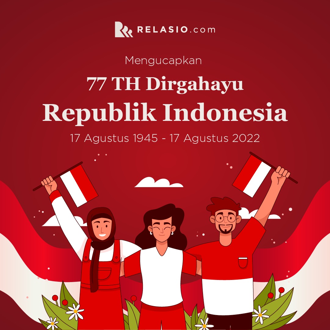 Relasiocom's tweet photo. DIRGAHAYU REPUBLIK INDONESIA KE -  77 TH 🇮🇩🇮🇩

Merdeka adalah hak seluruh Bangsa Indonesia. Mari berjuang,
berkarya dan berinovasi untuk Indonesia yang lebih maju.
Pulih lebih cepat, bangkit lebih kuat!
MERDEKA 🇮��🇮🇩🇮🇩

#17agustus #kemerdekaanindonesia #indonesia #indonesiajuara https://t.co/kDeizw0Ne3
