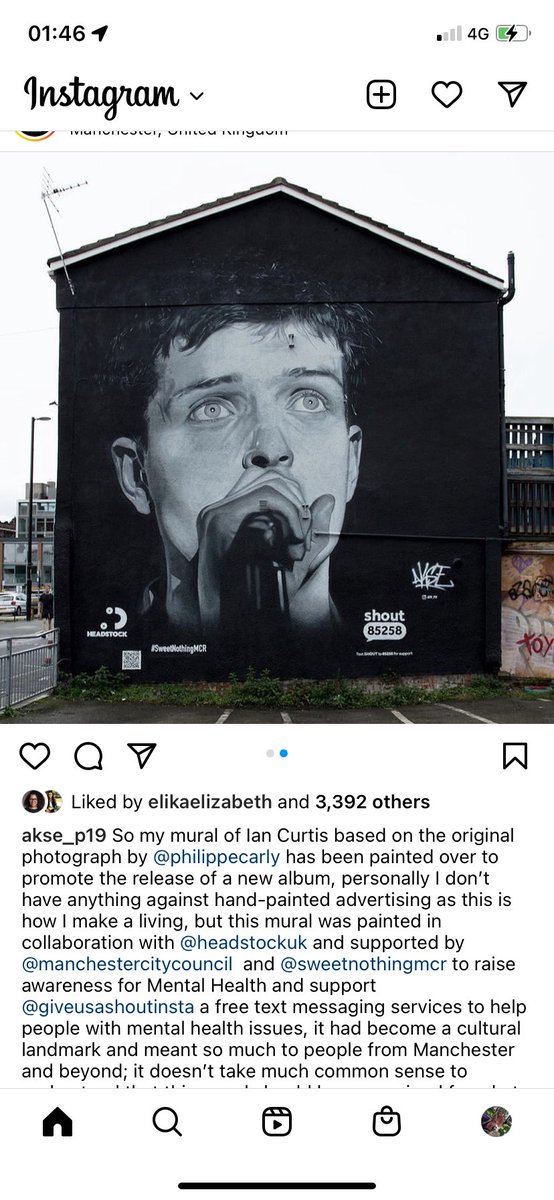 leanneparry2's tweet photo. @MENnewsdesk Aitch has had a massive mens mental health mural painted over with his new album cover…. https://t.co/dfdMI9inIn