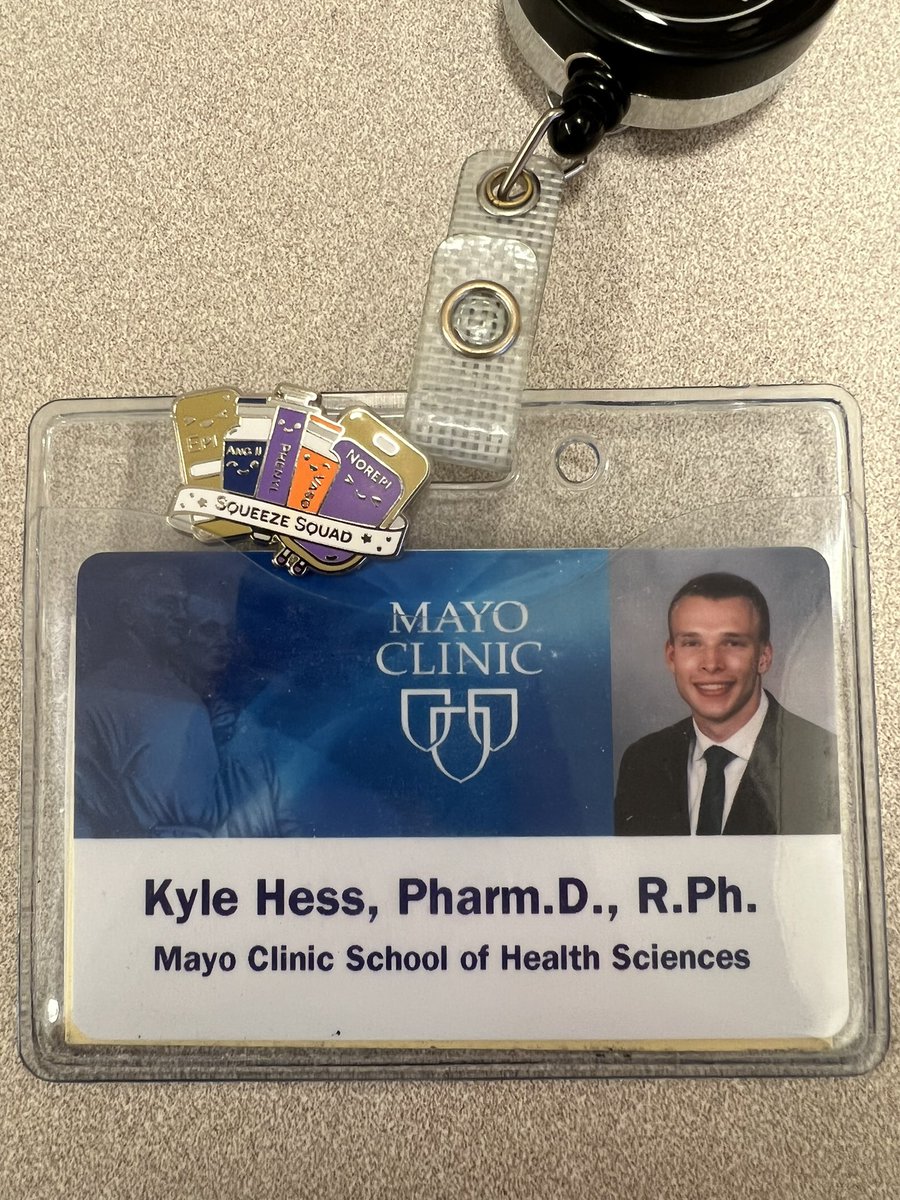 Kyle Hess (@kylehesspharmd) on Twitter photo I got to celebrate finishing my Grand Rounds on early multimodal vasopressors with a Squeeze Squad pin from <a href="/CuriousBoxwood/">Curious Boxwood</a>! Thank you <a href="/pwierusz/">Patrick Wieruszewski</a>, <a href="/cassinetobacter/">Cassie Schmitt, PharmD</a>, <a href="/AM_EM_PharmD/">Alicia Mattson</a>, and Francis Manuel for all of your help in preparing for my presentation! I got to celebrate finishing my Grand Rounds on early multimodal vasopressors with a Squeeze Squad pin from <a href="/CuriousBoxwood/">Curious Boxwood</a>! Thank you <a href="/pwierusz/">Patrick Wieruszewski</a>, <a href="/cassinetobacter/">Cassie Schmitt, PharmD</a>, <a href="/AM_EM_PharmD/">Alicia Mattson</a>, and Francis Manuel for all of your help in preparing for my presentation!
