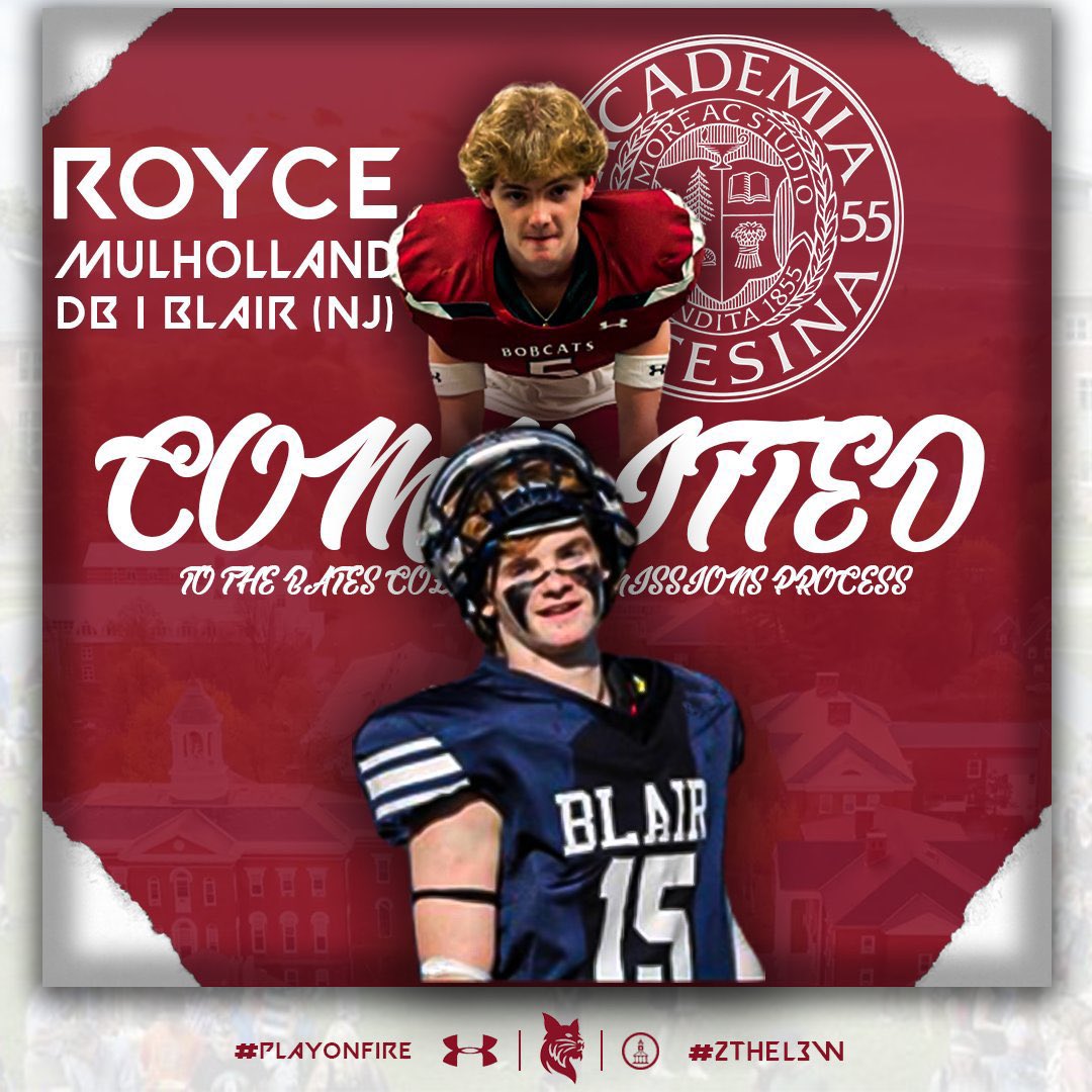 MulhollandRoyce's tweet photo. Excited to announce my commitment to bates college! I want to thank my coach’s and my family for helping me through this process.@Coachlanese13 @gbowman26 @Cats_CoachCoyne @_CoachAB1 @CoachWatrous @coachmcthompson @JamesMayden #rollcats https://t.co/wofM3M4RI2