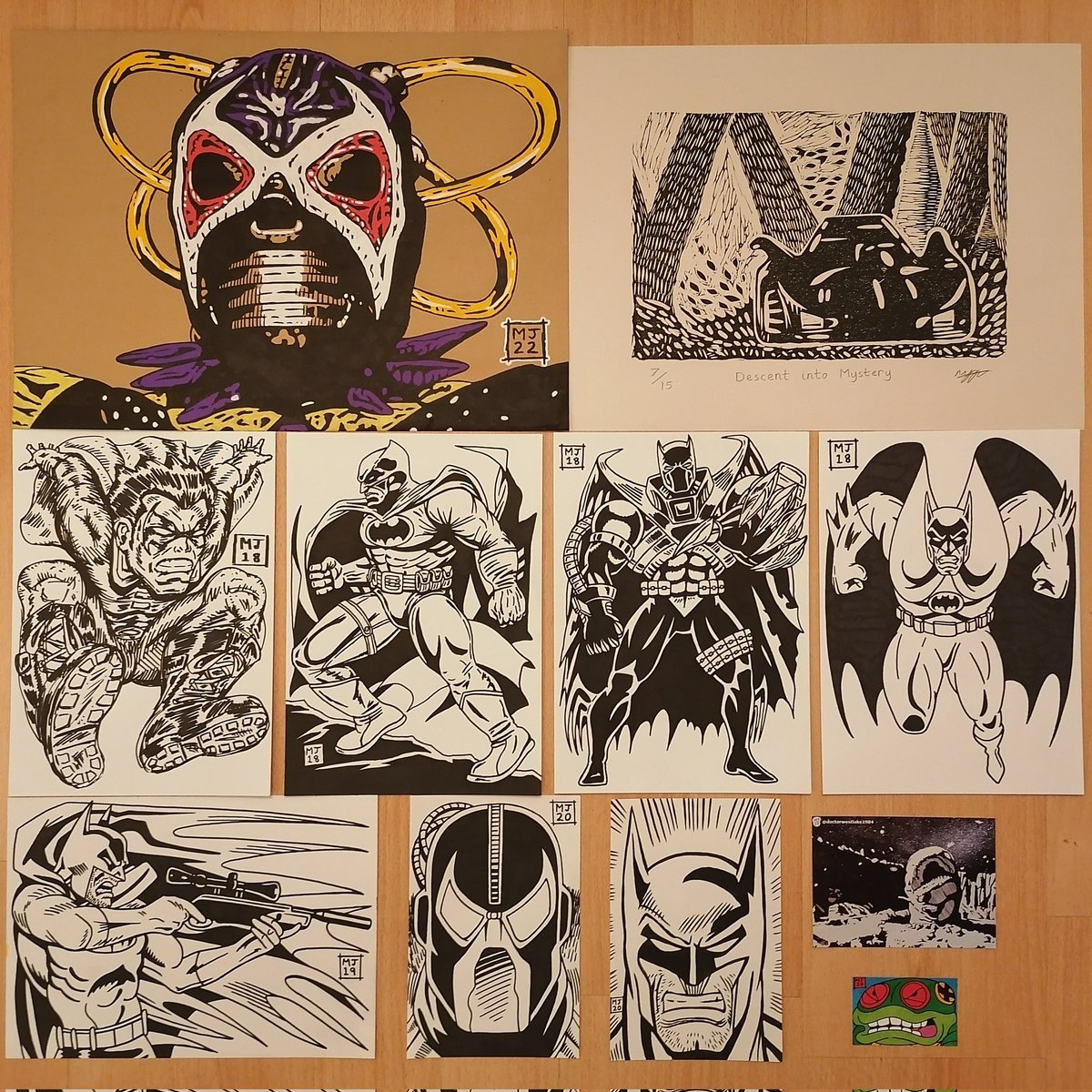 'That's more like it Mr. Wayne.'...Here is this week's swagga Bat artwork which I'll be sending out tomorrow to Wakey in Yorkshire, UK. I went for a drawing of Bane for the customised envelope. #bane #baneedit #batman #batmanandrobin #batmanandrobin1997 #darkknight #batmobile #dc