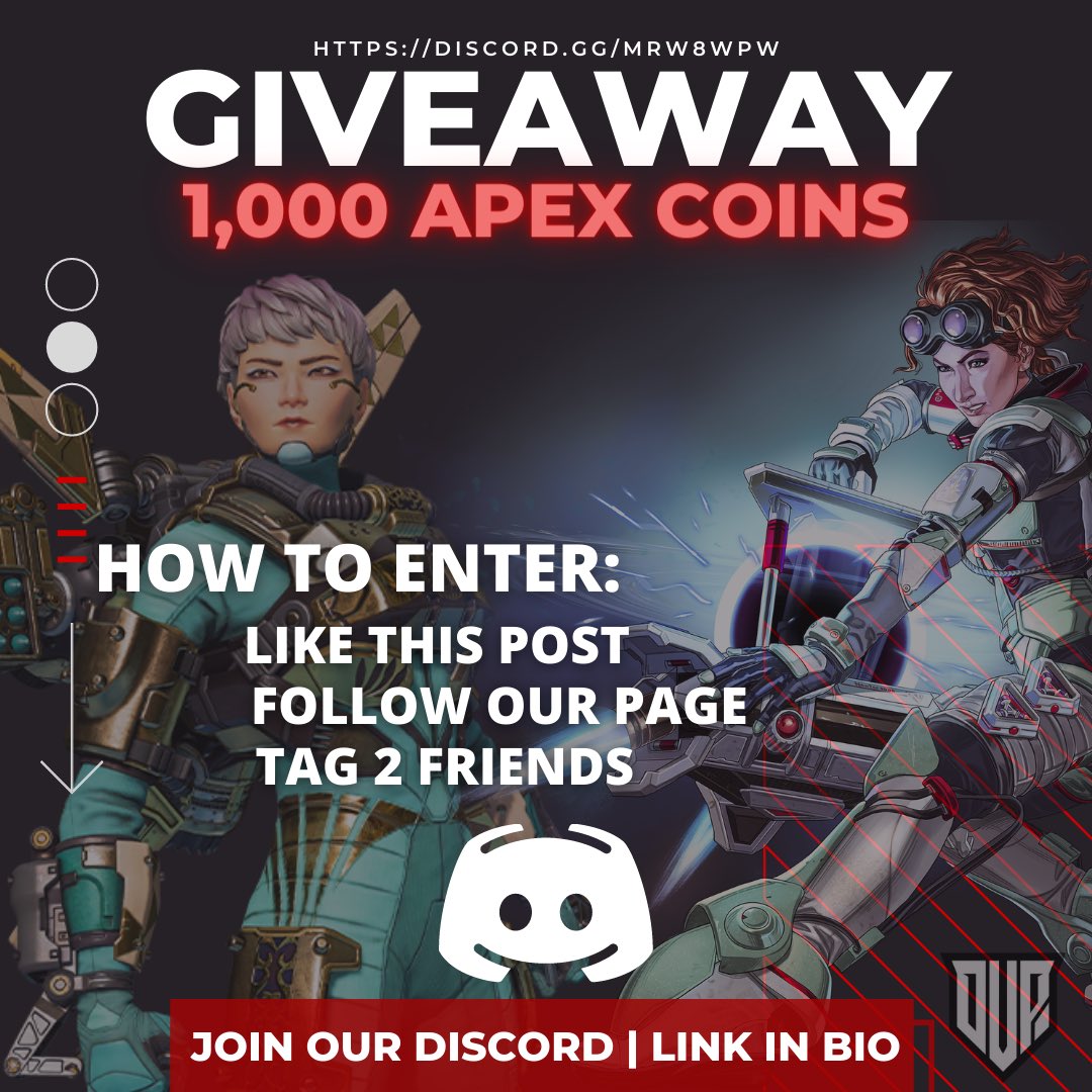 ovp_gg's tweet photo. GIVEAWAY TIME 🥵🥵🥵 

Like this tweet
Tag 2 friends 
Follow our page @ovp_gg

Winner will be chosen on Saturday August 20th, 2022. 

Same day as our $500 private lobby tournament. Link in bio to register for that. 

#apexlegends #giveaway #season14 @playapex #gamer #streamer https://t.co/159A6brQg1