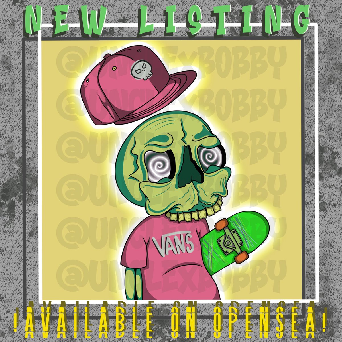 Up now on OpenSea ‼️🫠

opensea.io/UNCLExBOBBY

#opensea #nft #nfts #nftart #nftartist #nftcommunity #nftcollectors #nftdrop #nftartgallery #artist #art #artwork #digitalart #ethereum #eth #blockchain #unclexbobby #skullybully