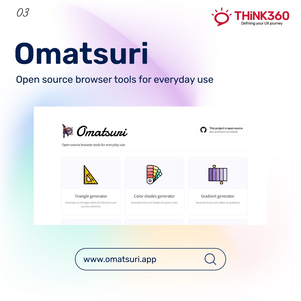 think360studio's tweet photo. Do you know about these #websites which are very #helpful for #designers?
For a detailed post please visit:- https://t.co/1t7wt63OeL
#websitesforcreatives #designers #Think360Studio #developmentcompany #softwarecompany #Mohali #chandigarh #mobileappdevelopmentcompany https://t.co/8WPOmugiXz