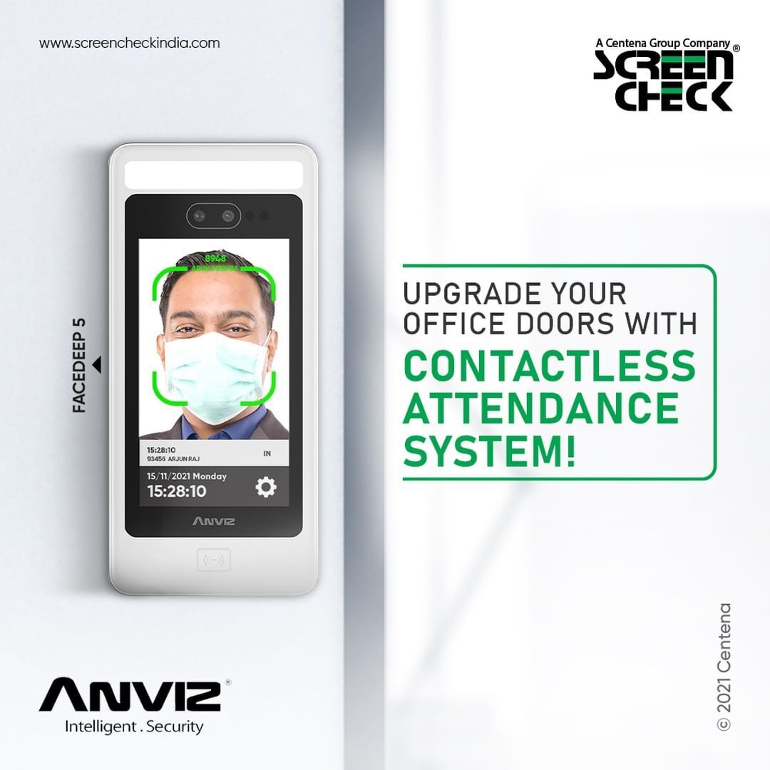 ScreencheckInd's tweet photo. Upgrade your office doors with a Contactless Attendance system!
Visit Us: https://t.co/OdlnnbJPUb
#anviz #facedeep #facedeep5 #anvizindia #accesscontrol #covid19 #covid #facerecognition #contactless #informationsecurity #security #biometrics #safety #organization #screencheck https://t.co/fZ0dVfzFU9