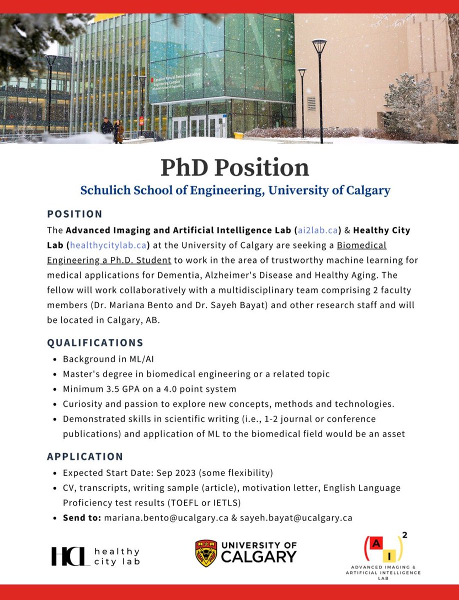 adejimiadeniji's tweet photo. PhD student to join their research labs at Biomedical Engineering University of Calgary, Canada. https://t.co/2S4ODhcGpF
