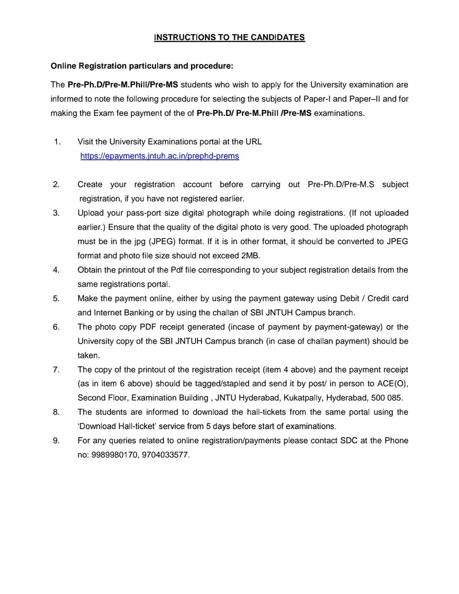 jntuhofficial's tweet photo. Notification Pre-Ph.D/ Pre-M.Phill/ Pre-MS Regular/ Supplementary Examinations for September - 2022

#jntuh #jntuhofficial https://t.co/p5Mdgex05f