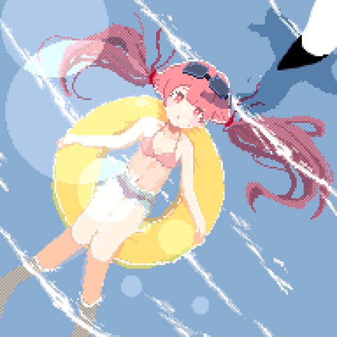 本垢がシャドウバン喰らってて見えてるか怪しいのでこちらにも一応……
 #dotpictサマードット絵コンテスト 