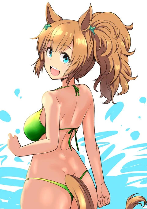 ウマ娘で一番最初に描いたのがタイキでした。こちら再掲で申し訳ないです。本当に大好きな名馬でした。ご冥福をお祈りいたします。叶いませんでしたが一度お会いしたかったです。 #タイキシャトル 