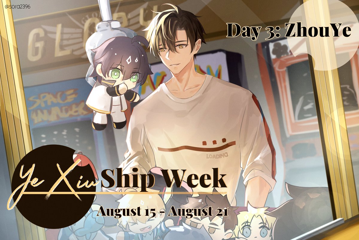 tkaevents's tweet photo. ⌨️YE XIU SHIP WEEK😍

📅15-21 Aug 2022

Day 3 #ZhouYe #周叶

Carrd: https://t.co/w2HGPeqWsU
AO3: https://t.co/hgwN1bGNtP

All fanworks welcome!

#TheKingsAvatar #全职高手

Art by @sora2396 https://t.co/LlUx7DENQi