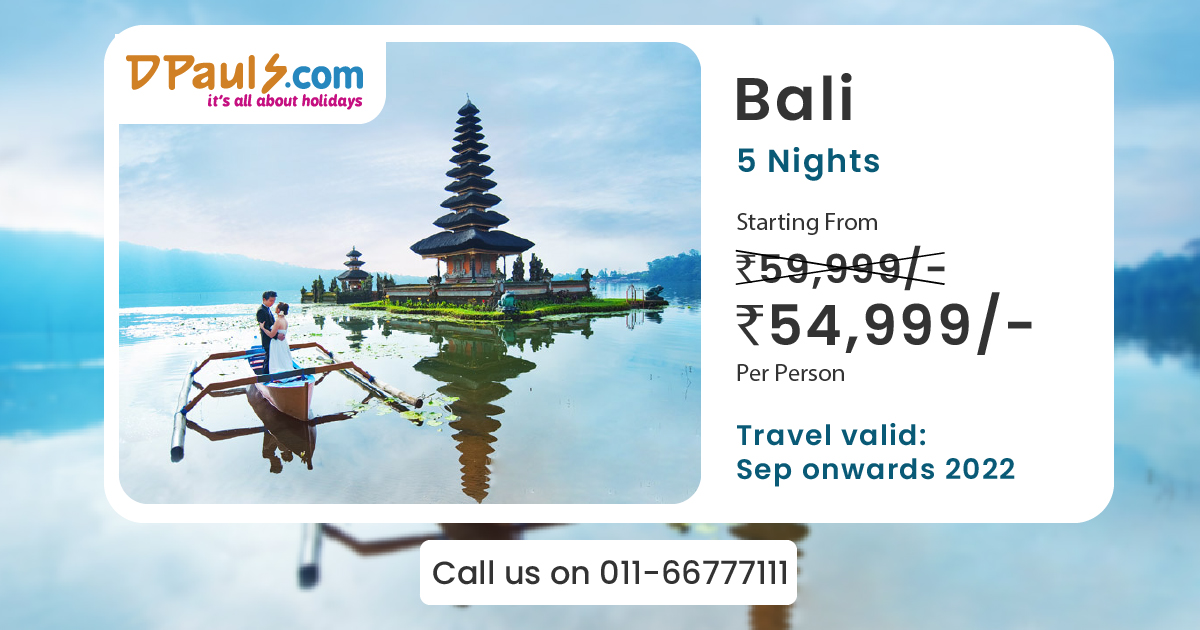 dpauls_travel's tweet photo. Planning a romantic vacation to Bali! 5 Nts Package Starting from ₹ 54,999/-
Includes: Airfare, Stay, Breakfast, Transfers, Etc.
For more details, Call us on 011-66777111
#DPauls_Travel #Bali #BaliTrip #honeymoondestination #BaliPackages #internationaltrip #holiday #BaliPackage https://t.co/PD2QbEjw32