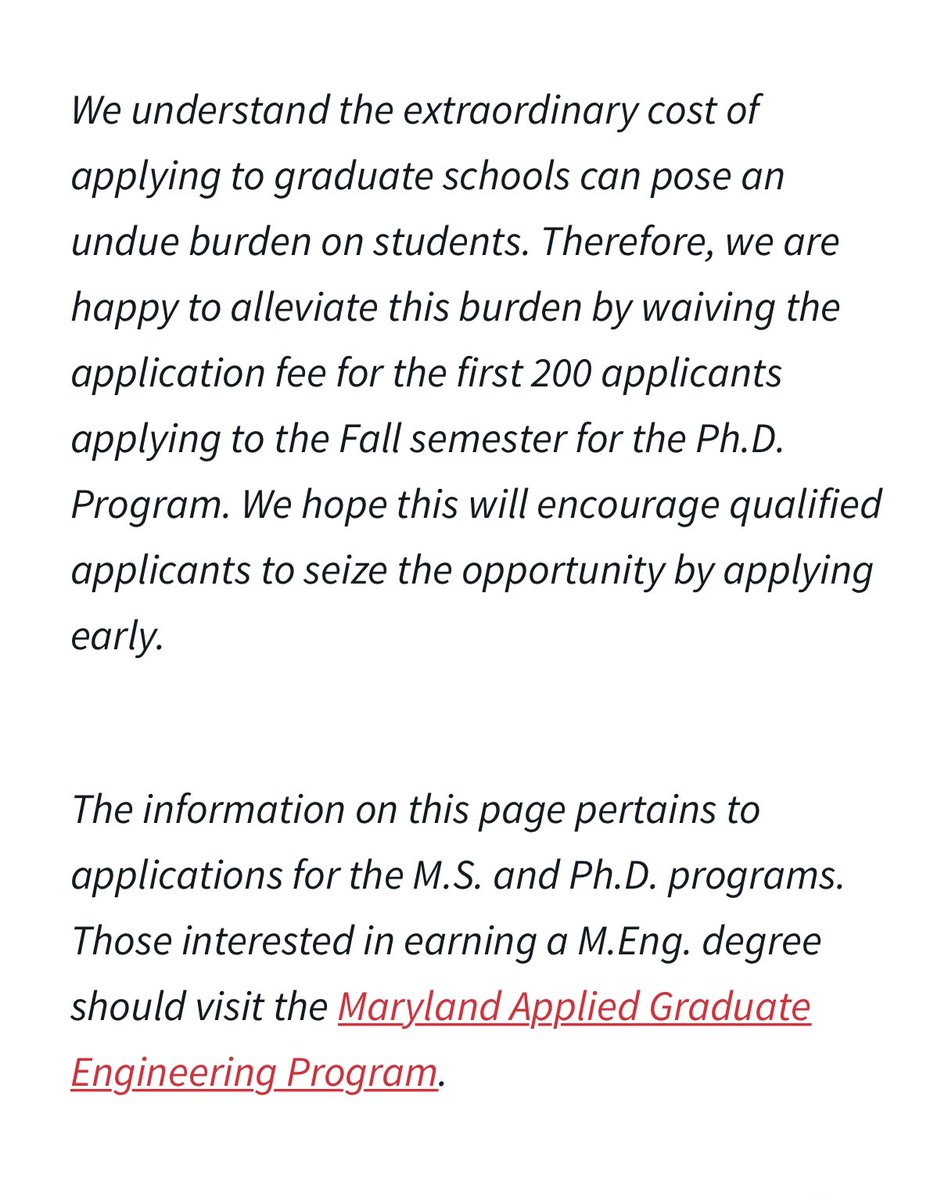 Jamaticulus's tweet photo. As e dey hot 🔥🔥

University of Maryland - Mech Eng is waiving application fee for the first 200 applicants 

📍Fall 2023 start

📍Funding is available 

https://t.co/op6SvIS4ca https://t.co/LkZwLiTjUp