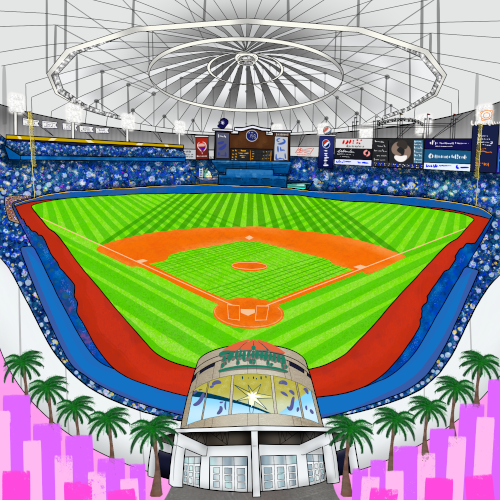 BandwagonNFTs's tweet photo. BALL PARK SERIES - A to Z in 30 DAYS!
in collaboration with @Slama39

Tropicana Field - Home of the @RaysBaseball

MINT NOW!
https://t.co/jSVSGUCXTK

#TampaBayRays #MLB #NFT https://t.co/8SLTb32s9h