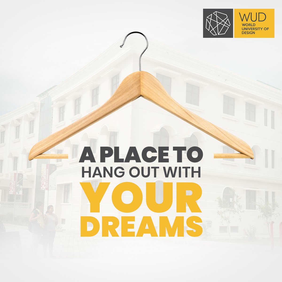 #WUD is 12 acres of inspiring canvas to paint your #dream careers in design &amp; creative fields. A perfect place to #DesignAChange in the perspective of a better future. Admissions are open, apply now bit.ly/3s9StBM

#DesignUniversity #AdmissionsOpen #Sonipat #Students
