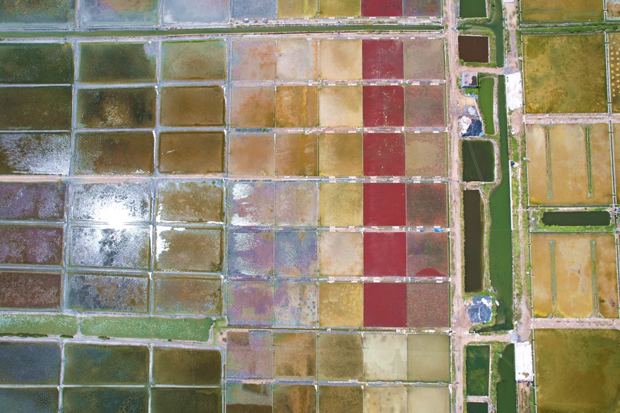 VoiceofPD's tweet photo. Enjoy a bird’s eye view of paint palette-like Xigang #saltfields in #China’s #Fujian
More pics: https://t.co/XsfGVjKEBn https://t.co/ilQUzABBdu