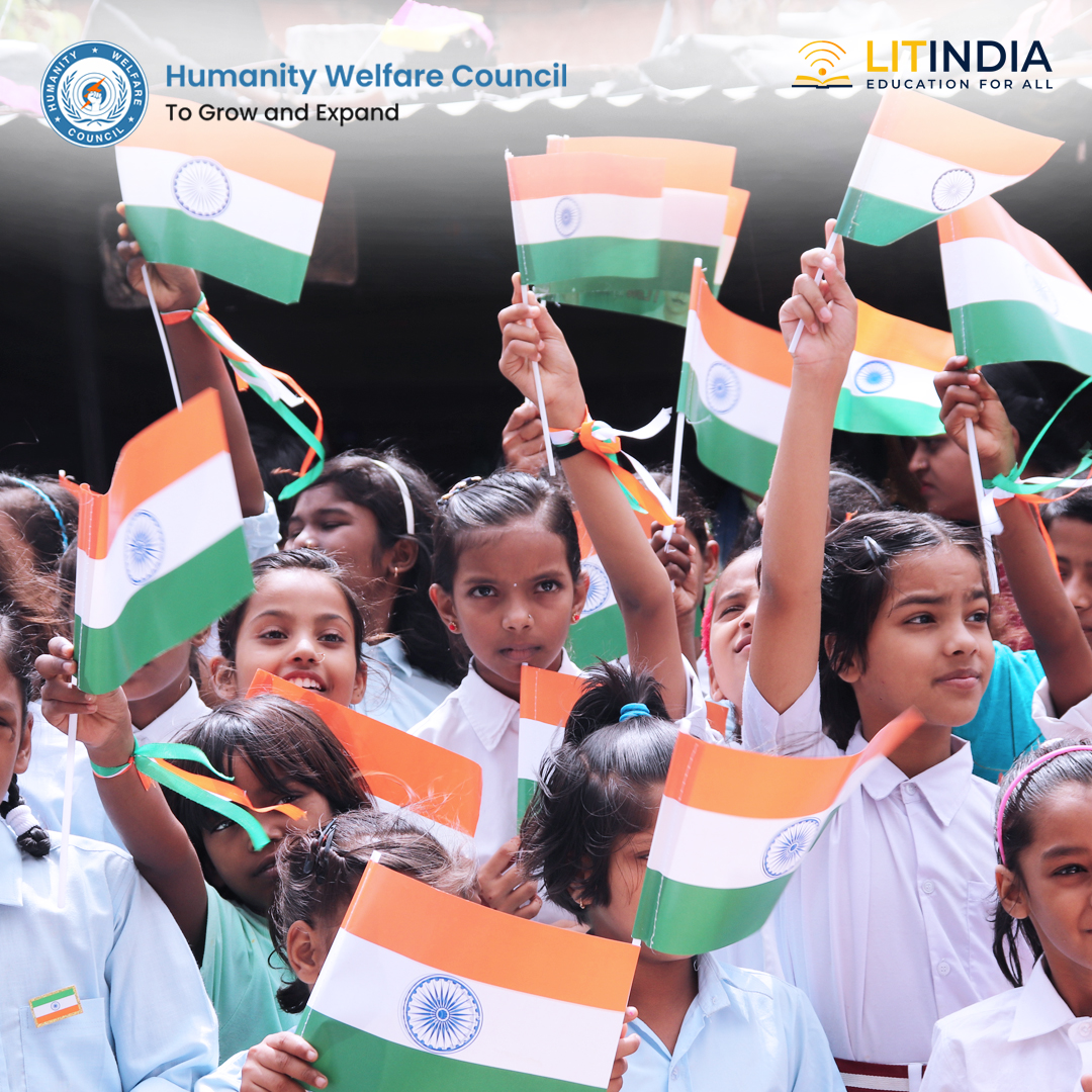 HWC_NEWS's tweet photo. @ProjectLitindia organised an Independence Day event at its LitIndia centre in Buxar, Bihar celebrating the #AzadiKaAmritMahotsav. 

#IndianIndependenceDay #75yearsofIndependence #ProjectLitIndia #HumanityWelfareCouncil https://t.co/SbDwfnJZ1d