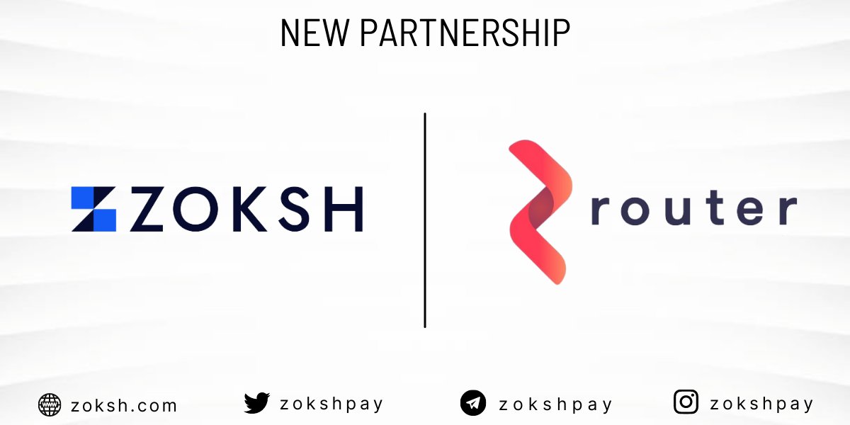 zokshpay's tweet photo. Zoksh x Router Protocol

We are super excited to announce our new partnership with @routerprotocol  

Our clients can now directly integrate crypto assets across various chains right from our dashboard. https://t.co/bplVFYSbJw