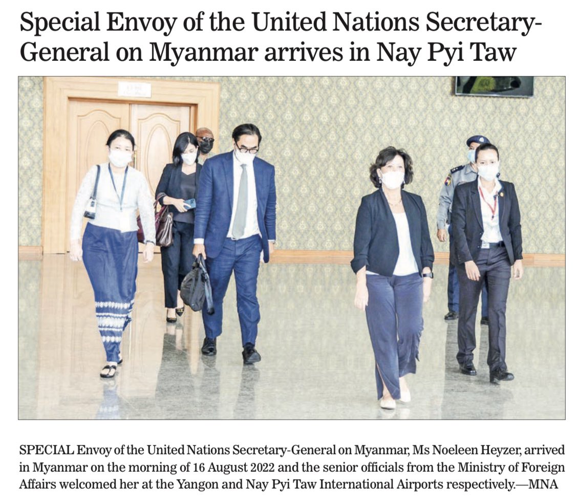 rc_jaber's tweet photo. MS Noeleen Heyzer မနေ့က မြန်မာနိုင်ငံကို ရောက်လာတယ်။ https://t.co/d9q8nX6Vp8