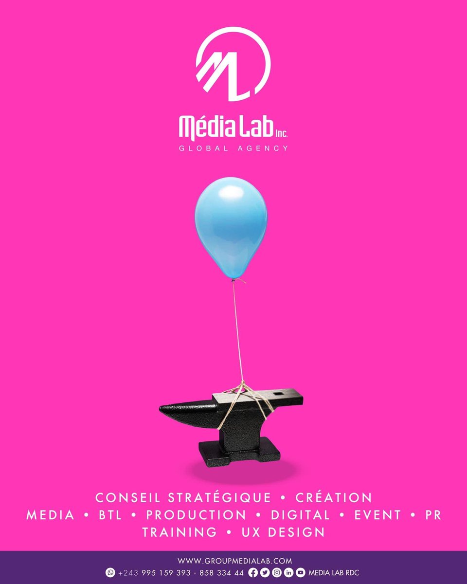 medialabRdc's tweet photo. À la recherche de nouvelles dimensions pour votre entreprise ? 
Media Lab RDC est l'agence de communication indiquée pour vous accompagner et vous démarquer  de vos concurrents avec une communication qui bat à votre rythme.  

☎️ +243 85 833 4444 https://t.co/BAqnwNun3M
