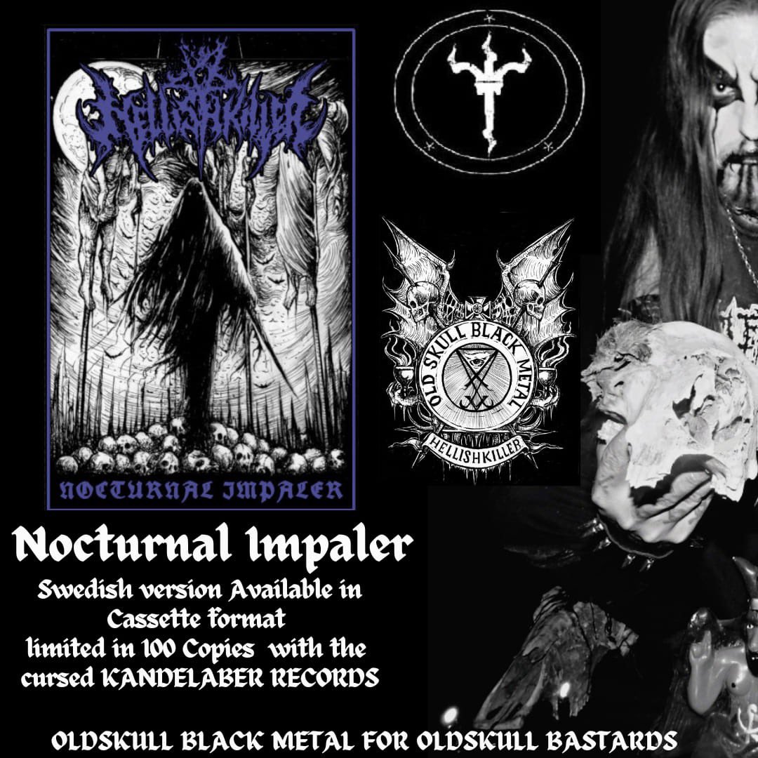 Kandelaber15's tweet photo. Nocturnal Impaler
Oldskull #BlackMetal from #Hellishkiller 🇧🇷
https://t.co/dTPZY8GmCR
#BlackMetalCassette
#SupportTheUnderground
#Cassette #Mailorder https://t.co/ZyXYCD7jqZ
