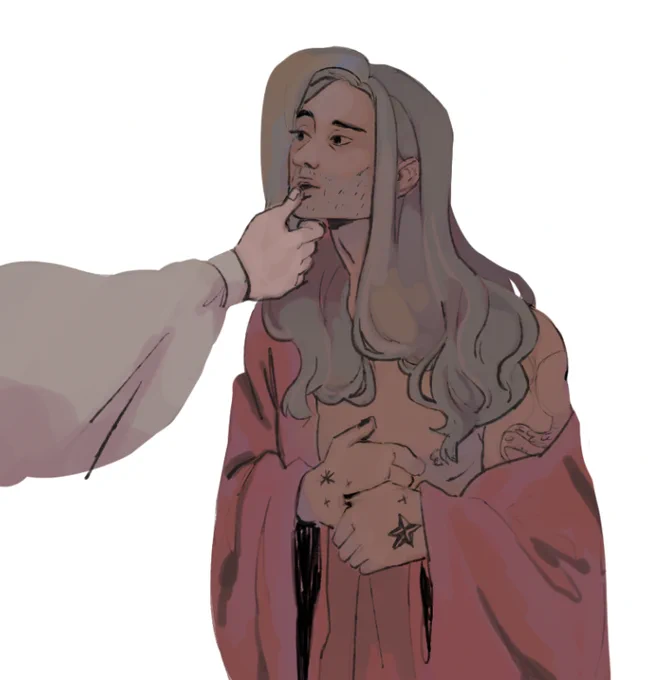 snail in my ear telling me to draw hot old men #OurFlagMeansDeath #ourflagmeansdeathfanart 