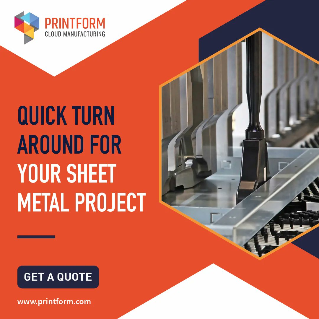 printformtech's tweet image. At PrintForm, get a quote on your Sheet Metal projects and witness timely delivery of products with metal sheet thickness that can range between .001” up to .250” thick.

give us a call +14046925500.

#PrintForm #SheetMetal #SheetMetalFabrication #CustomManufacturing