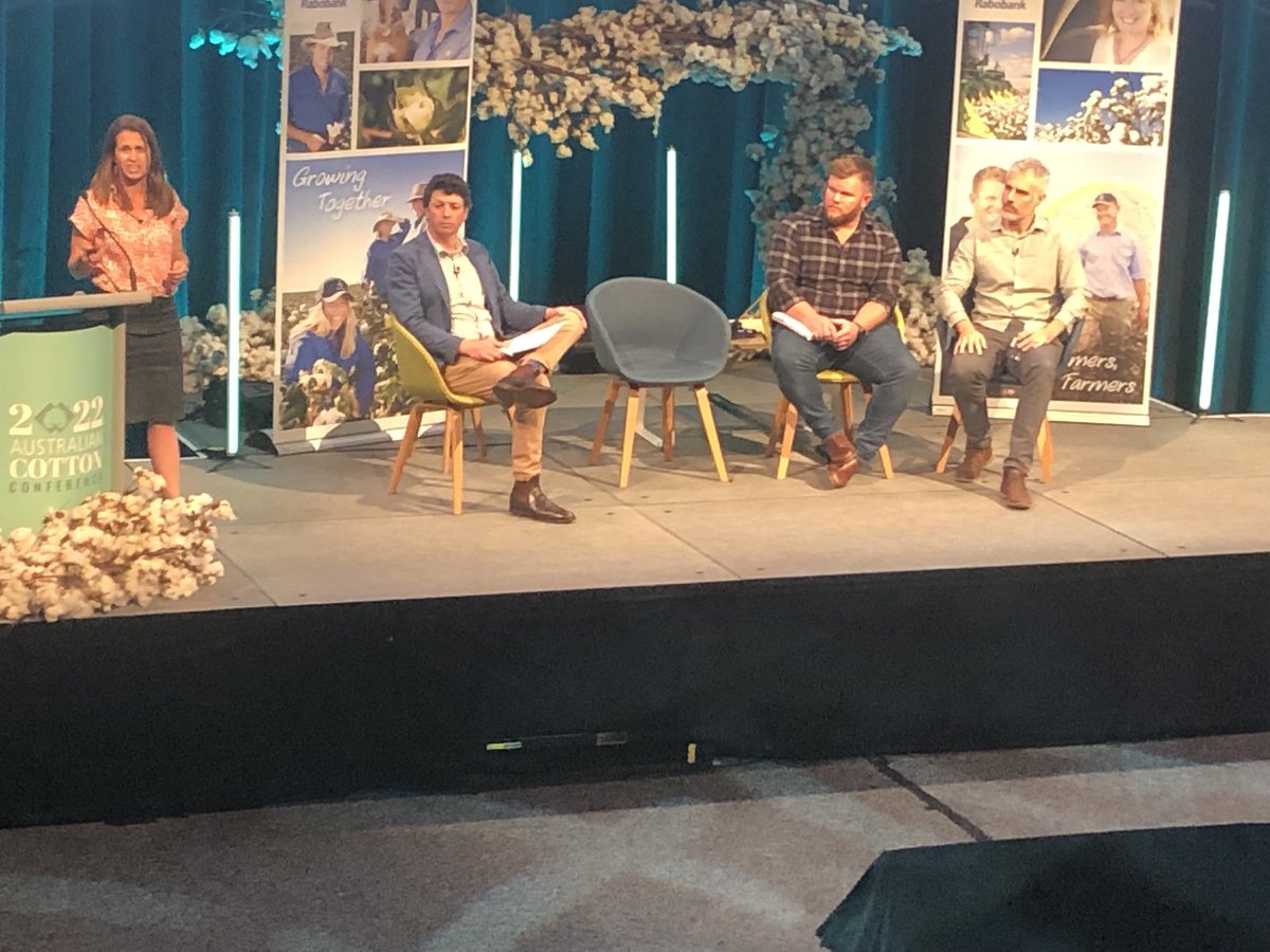 ⁦<a href="/RabobankAU/">Rabobank Australia</a>⁩ panel session ‘sustainability signals in cotton sector’ kicks off #cotton #australiancotton #hereforgood