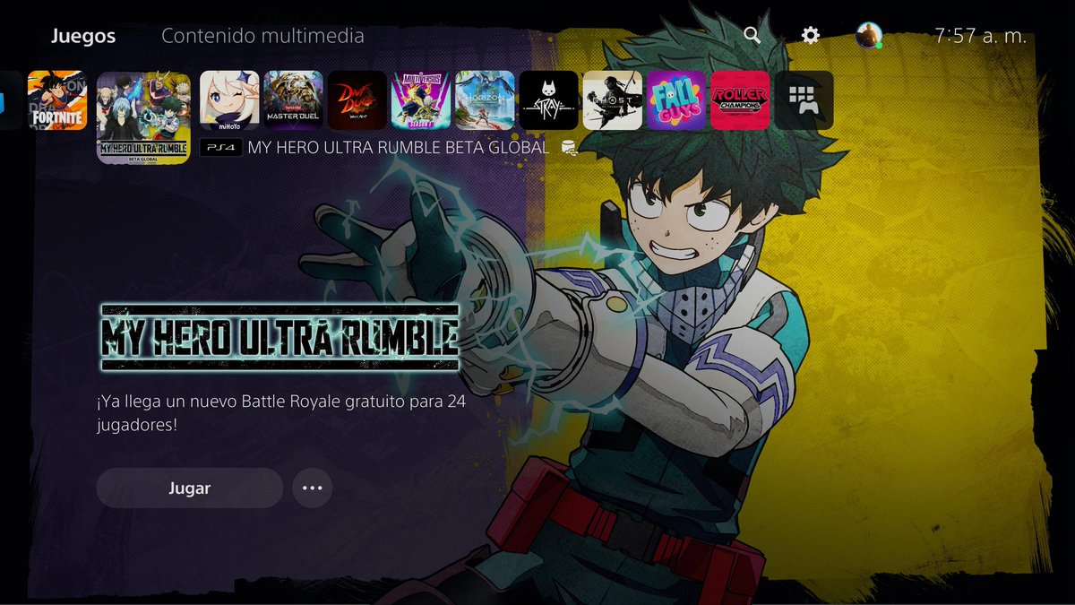 GeanSempai's tweet photo. Gracias por enviarme un código @BandaiNamcoES @MyHeroUR ya esperando que se puedan probar en los servidores #ClosedBeta #MyHeroUltraRumble #Ps4 #Ps5 https://t.co/y82Tqbdq65