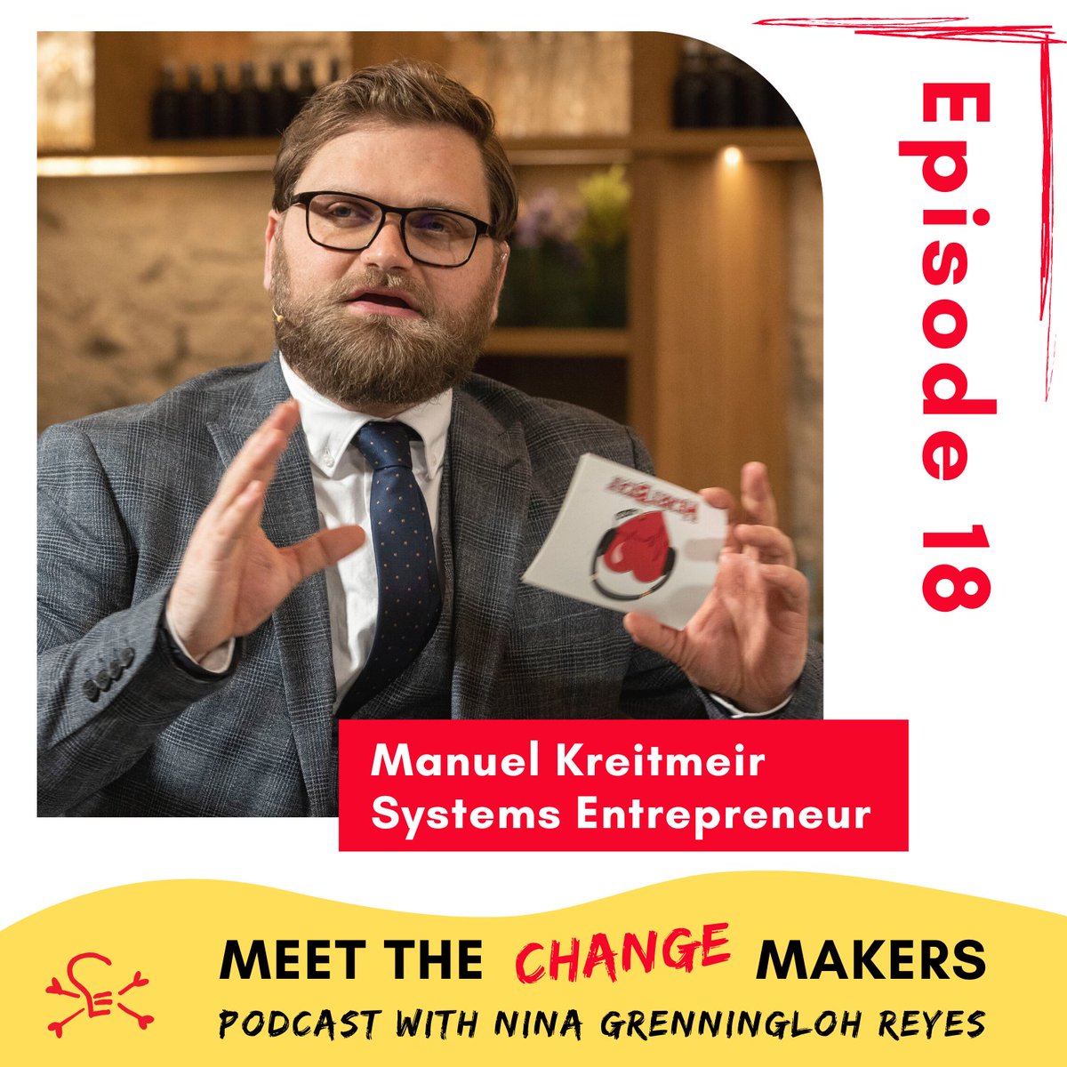 The #meetthechangemakers podcast is out now! It was exciting to talk with @ninagrenningloh about #SystemsEntrepreneurship, #EUPolicy, #EUSES &amp; #DigitalSocialInnovation. What a great #SocEnt exchange across continents! 💪🚀❤️ <a href="/EdingerSchons/">Laura Marie Edinger-Schons</a> <a href="/LyssLand/">Alyssa Jade McDonald - Baertl</a> <a href="/paulaeschwarz/">Paula Schwarz</a> @SocEntEU