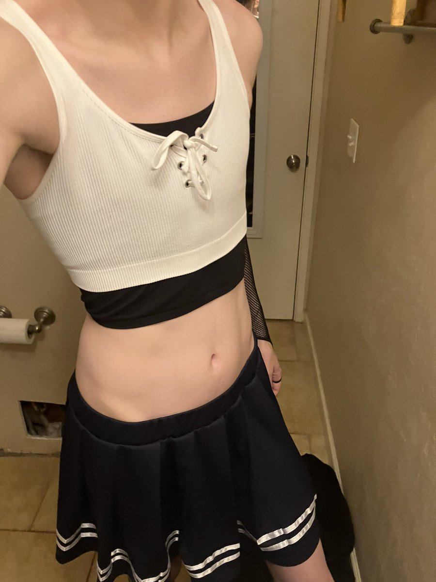 FemboyWatson's tweet photo. This is my favorite #femboy outfit to wear! #cute #bigender #gay #fascinations https://t.co/YMkYQyUKrR