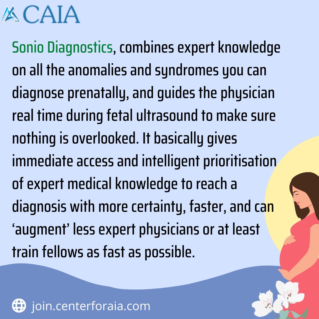 Centerforaia_'s tweet photo. How Paris-based startup Sonio is pioneering the use of AI in prenatal care.

To know more visit: https://t.co/TxtgURBnSE
 #pregnancy  #prenatal #healthcare #health #ArtificialIntelligence  #ai #MachineLearning  #cloud #CloudComputing   #care #datascience #DataAnalytics https://t.co/7iyghlvI3z