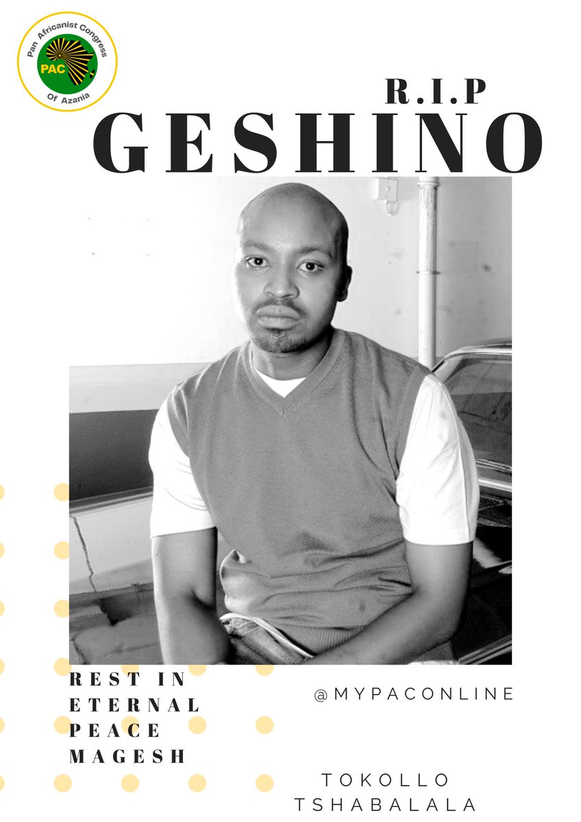 pac_president's tweet photo. REST WELL SON OF THE SOIL
The Tshabalala family, the community of Dube (Soweto), the music industry and the entire Azania have lost a talented, lively and cheerful Son of The Soil in TOKOLLO.
uMagesh akalalanga..uguqe ngamadolo..#RIPMagesh #RIPTokolloTshabalala #RIPTokollo https://t.co/VKbPiyq10Y