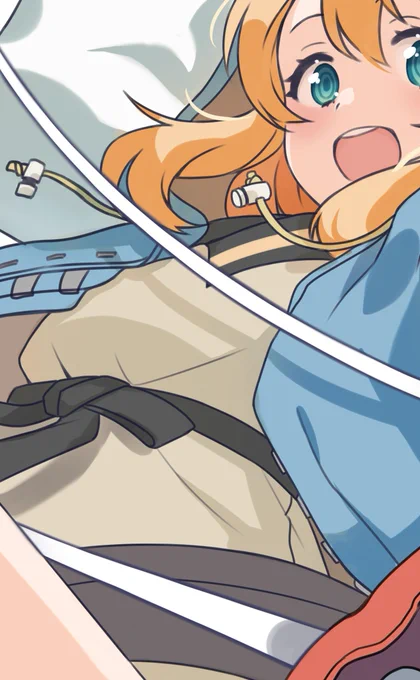色ラフのイメージ崩れるのが嫌だったから影用に使ったレイヤーそのまま引っ張ってきて形を ちょこちょこ整えてるけど逆に塗り込みが出来ない分 今の所シンプルなままいけてるから良いかもε-('∀`;)ホッ影レイヤー1枚で済んでるのも有難い元の色の彩度はもっと落とした方がよさそう… 