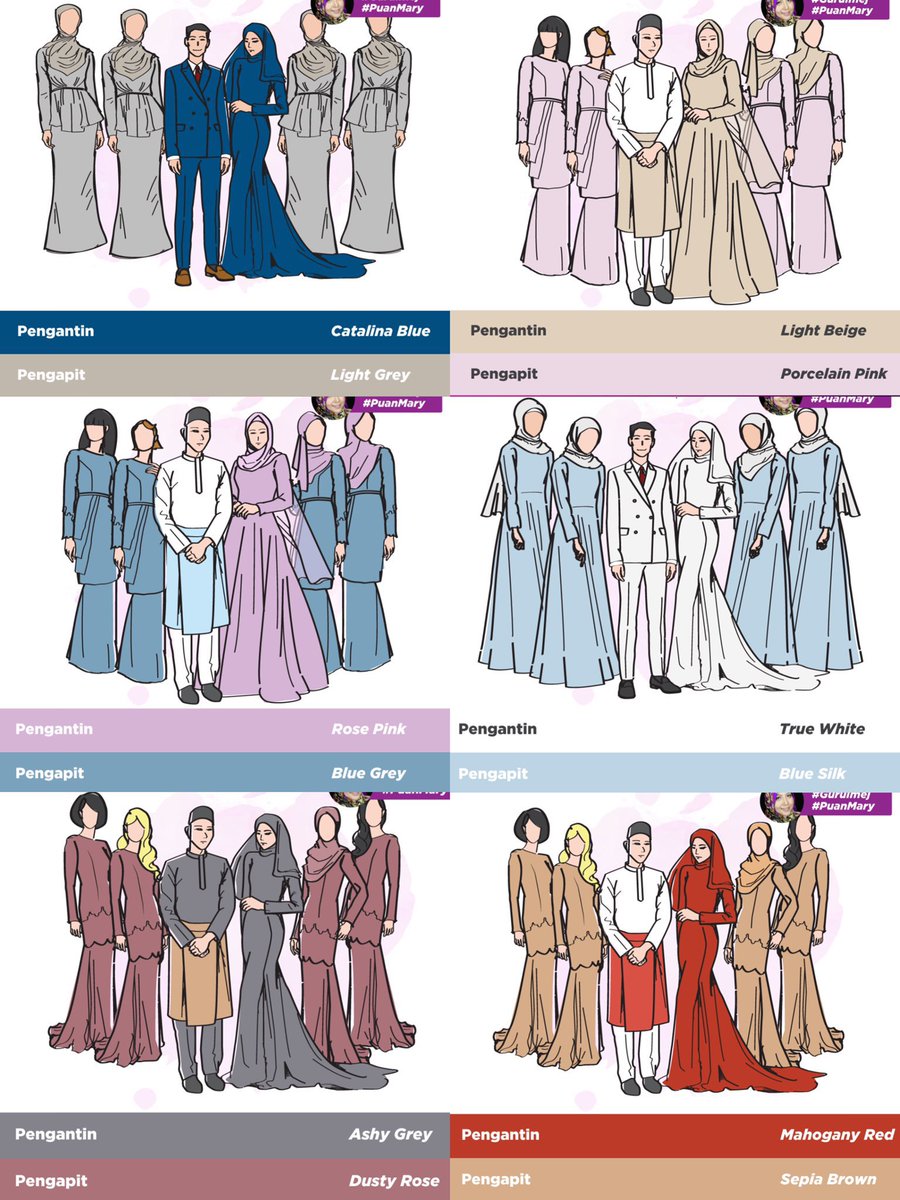 rayoffsunshinee's tweet photo. Ide padu padan warna bridesmaid untuk pernikahan🕊

- A Thread- https://t.co/mshfjKhvka