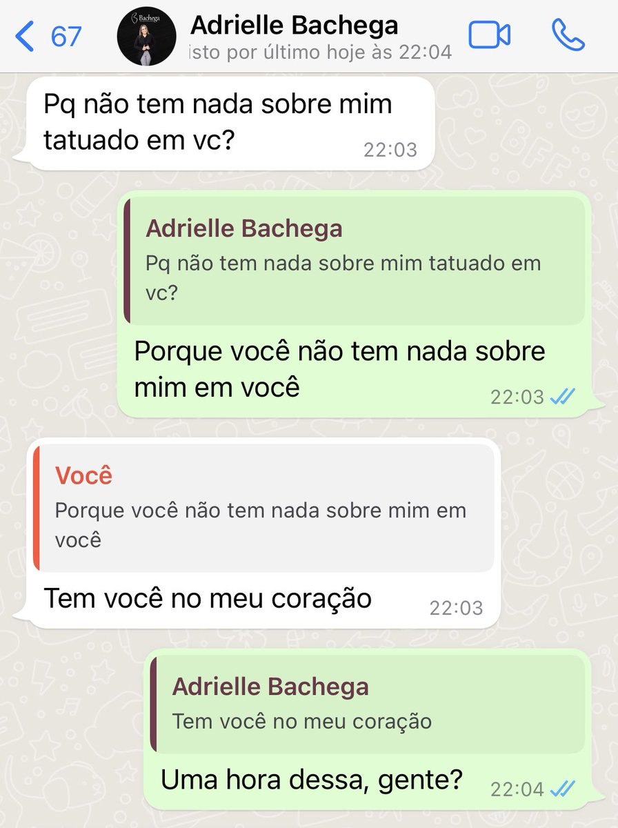 DressaBastos's tweet photo. É assim que a gente conversa porque é assim que a gente é 
Cc @dribachega https://t.co/mOZBRHt8uK