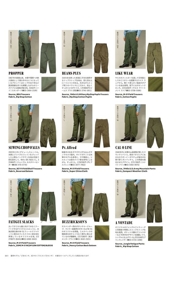 i miss these Japanese menswear magazine layouts where they'd take one class of items for a season and show all the insanely small differences, and readers just sagely nod along like these details mean EVERYTHING