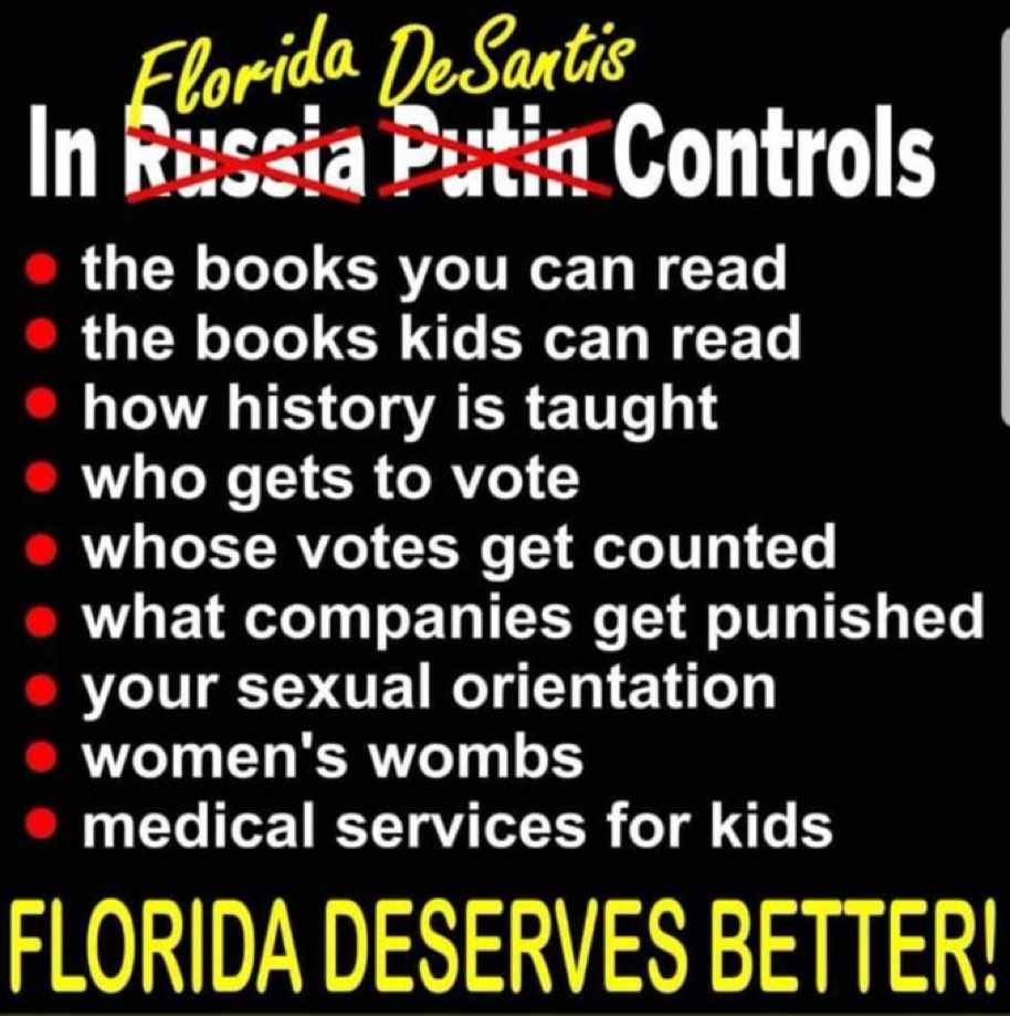 ChrisHealth3's tweet photo. Says it all about #DeSantisDestroysFlorida He’s gotta go - we want a Governor that cares about all the ppl https://t.co/YyNEKQTBhc