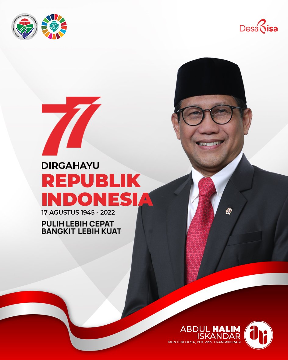 #KebangkitanIndonesiaRaya
<a href="/jokowi/">Joko Widodo</a> 
<a href="/halimiskandarnu/">ABDUL HALIM ISKANDAR</a>
@Kemendespdtt
<a href="/ditjenpdp/">Ditjen PDP Kemendes PDT</a>
<a href="/malik_haramain/">malikharamain</a>
<a href="/imansyukri/">Iman Sukri</a>
<a href="/taufikmadjid71/">IG : taufik.madjid</a>
@yusradaridesa 
<a href="/azzameldzikrie/">#SantriIndonesia</a> 
<a href="/tppkemendes/">TPP KEMENDES</a>