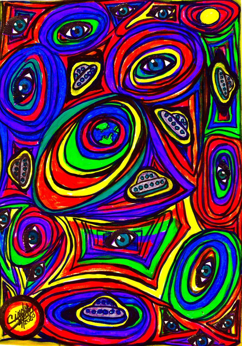 CindyZweibel's tweet photo. Title:Deep Trance
Copyright © 2020Cindy Zweibel. #DrawingOfTheDay. #CZPOP #CindyZweibel.           Follow for Launch of NFT Collection https://t.co/PaMLWtIzb5
