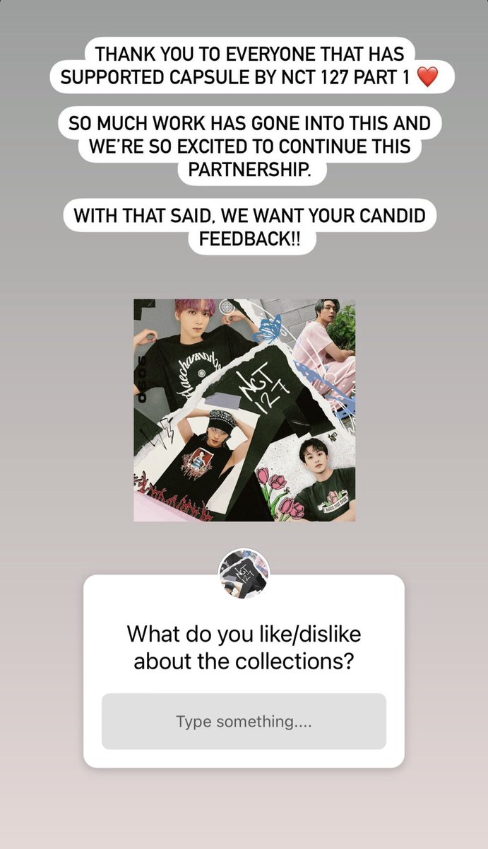 [🇹🇭] 220817 - capsulebynct127 Instagram Story Update

ขอบคุณทุกคนที่สนับสนุนแคปซูลจาก NCT 127 ❤️
การตั้งใจทำงานอย่าหนักทำให้เกิดสิ่งนี้ขึ้น เรารู้สึกตื่นเต้นมาก ๆ ที่จะได้ร่วมหุ้นส่วนกันต่อไป (1)

#MARK   #MARKLEE #마크   #มาร์ค #NCT127