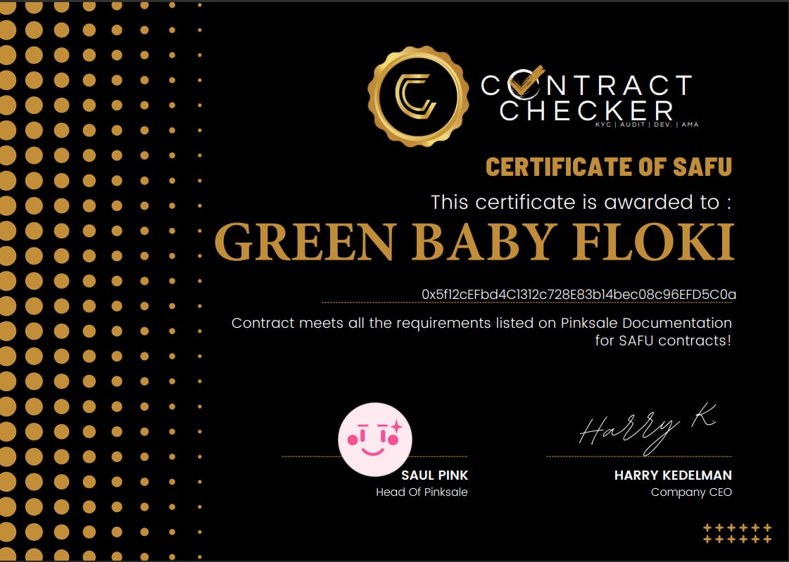 Green Baby Floki tweet media