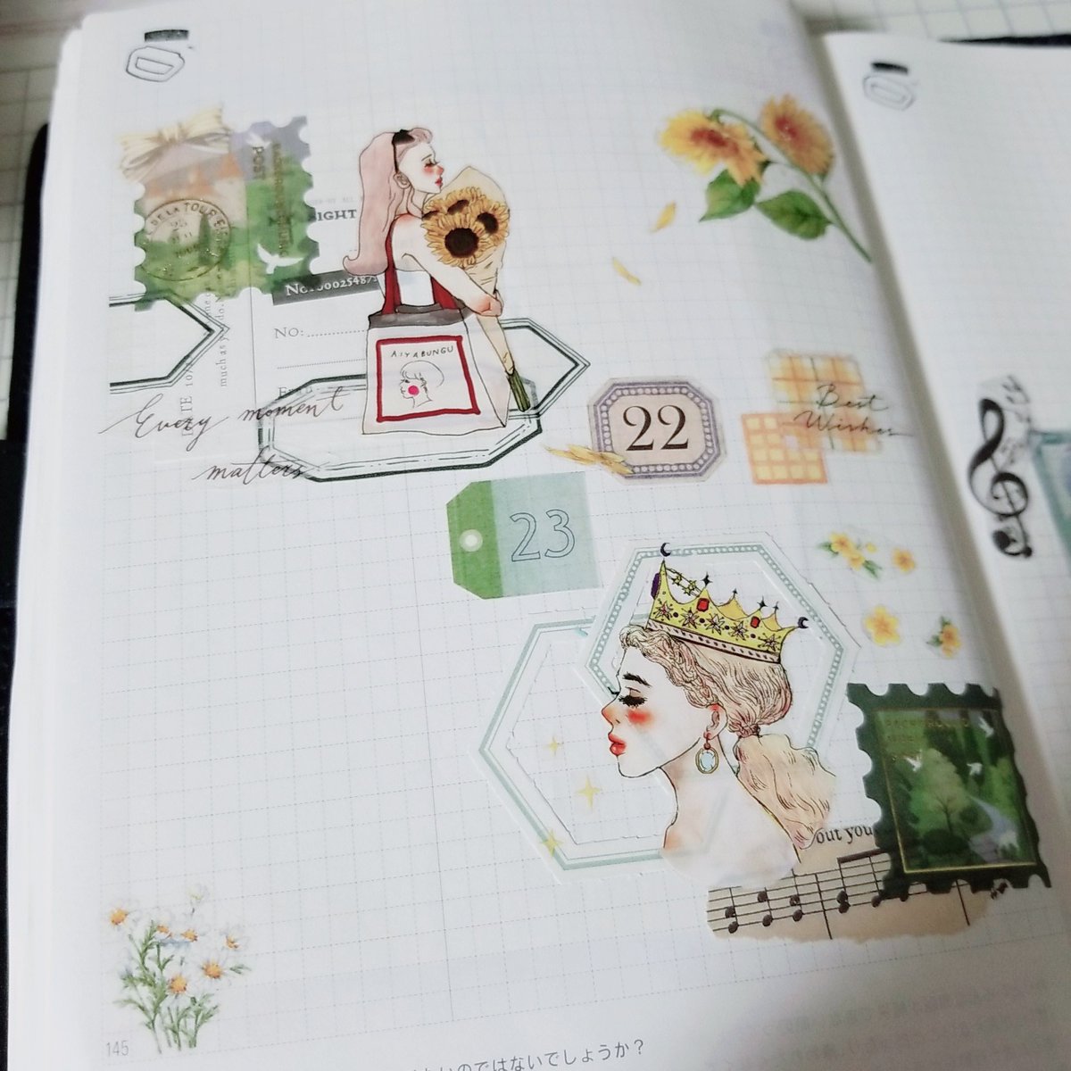hukuhuku93's tweet photo. 今回のpionさんもラドルチェさんも素敵❤

#ほぼ日カズン #ほぼ日dayfree #手帳デコ  #journaling #collagejournal #bujogram #手帳好きさんと繋がりたい  #デコ日記 #手帳ゆる友   #手帳中身 #手帳好朋友 #수첩  #手帳生活 https://t.co/fUyt0CYyvz