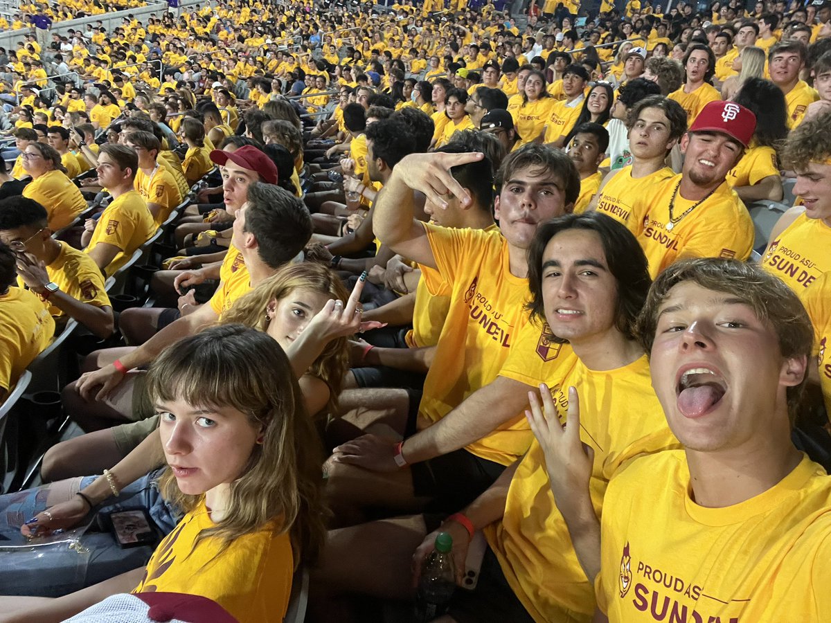 swuelch's tweet photo. THANK YOU BASED GOD #asuwelcomeweek #asuwelcome https://t.co/ngM34yDW5i
